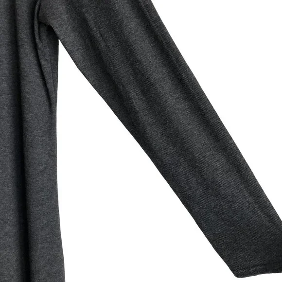 NWT Anthropologie Bordeaux Womens Sweater Dress XL Gray Mock Neck Maxi Stretch - Picture 6 of 10